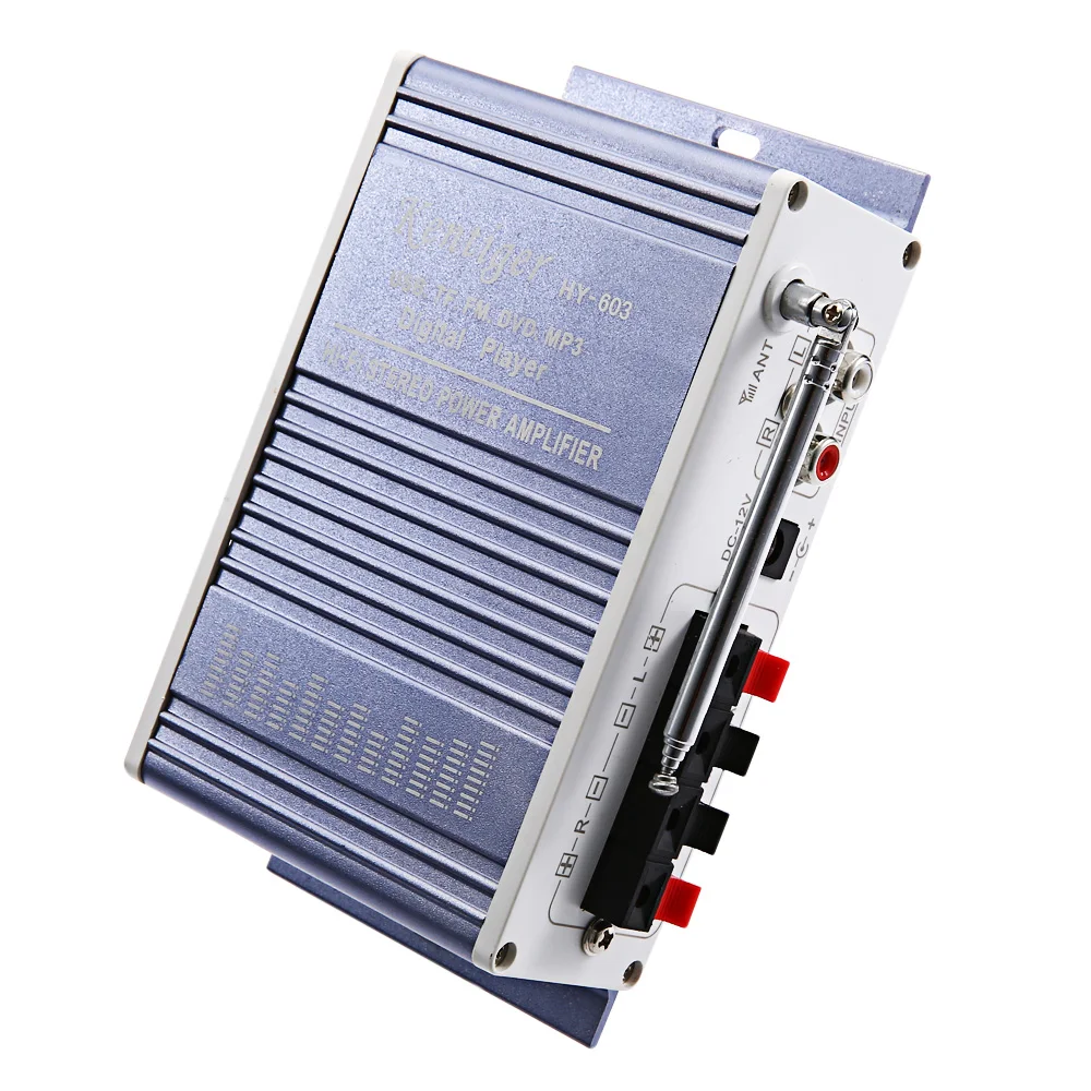Kentiger HY 603 HiFi стерео Мощность цифровой аудио усилитель с ИК Управление FM MP3 USB