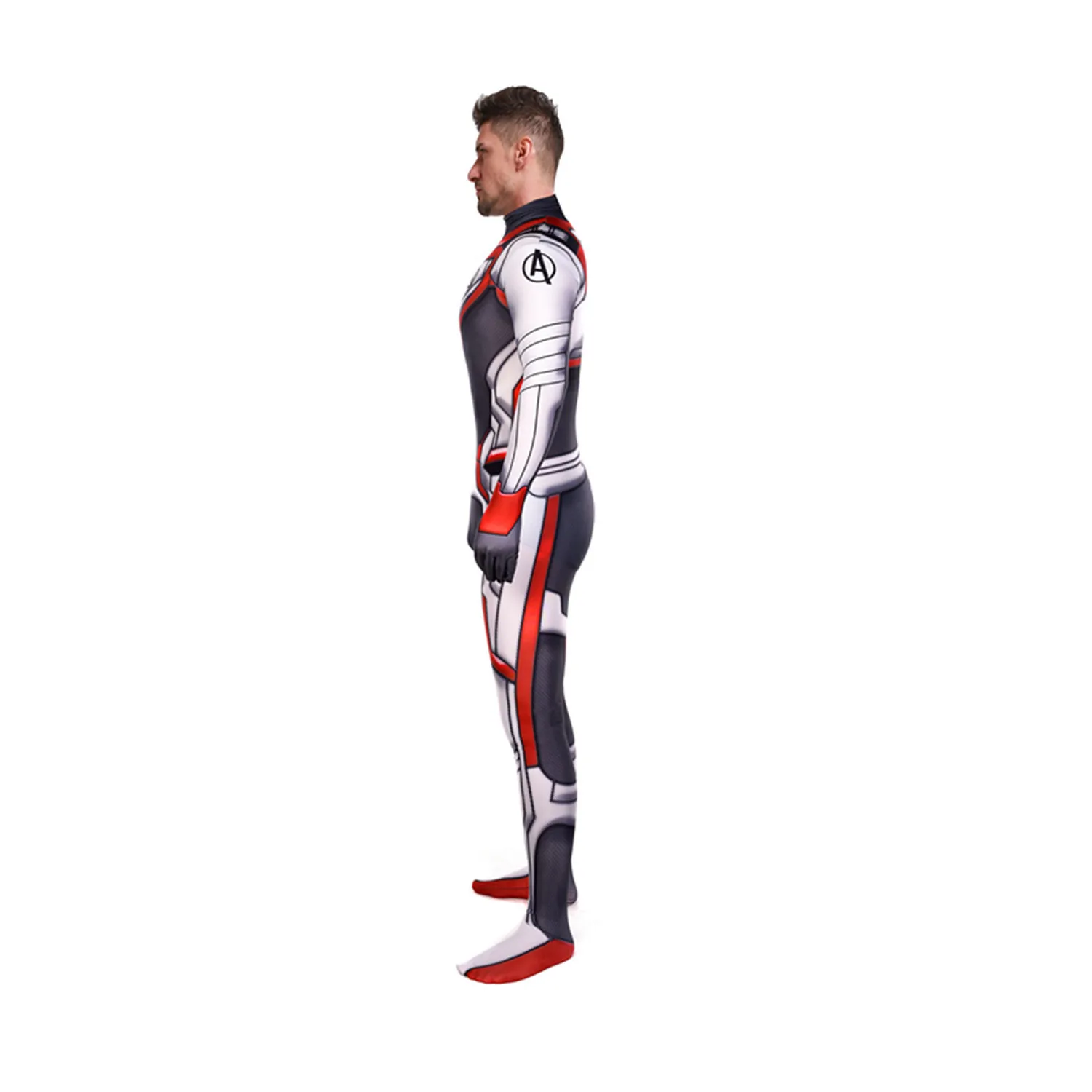 Adult Kids Avenger Endgame Quantum Realm Advanced Tech Cosplay Costume Zentai Jumpsuit Superhero Iron Man Captain America Marvel