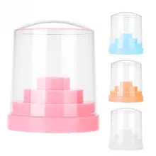 48 отверстий Держатель сверла для ногтей с акриловой крышкой сверло для ногтей контейнер для хранения маникюра инструмент для дизайна ногтей