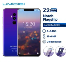  font b UMIDIGI b font Z2 Special Edition Global Bands 6 2 FHD Full Screen