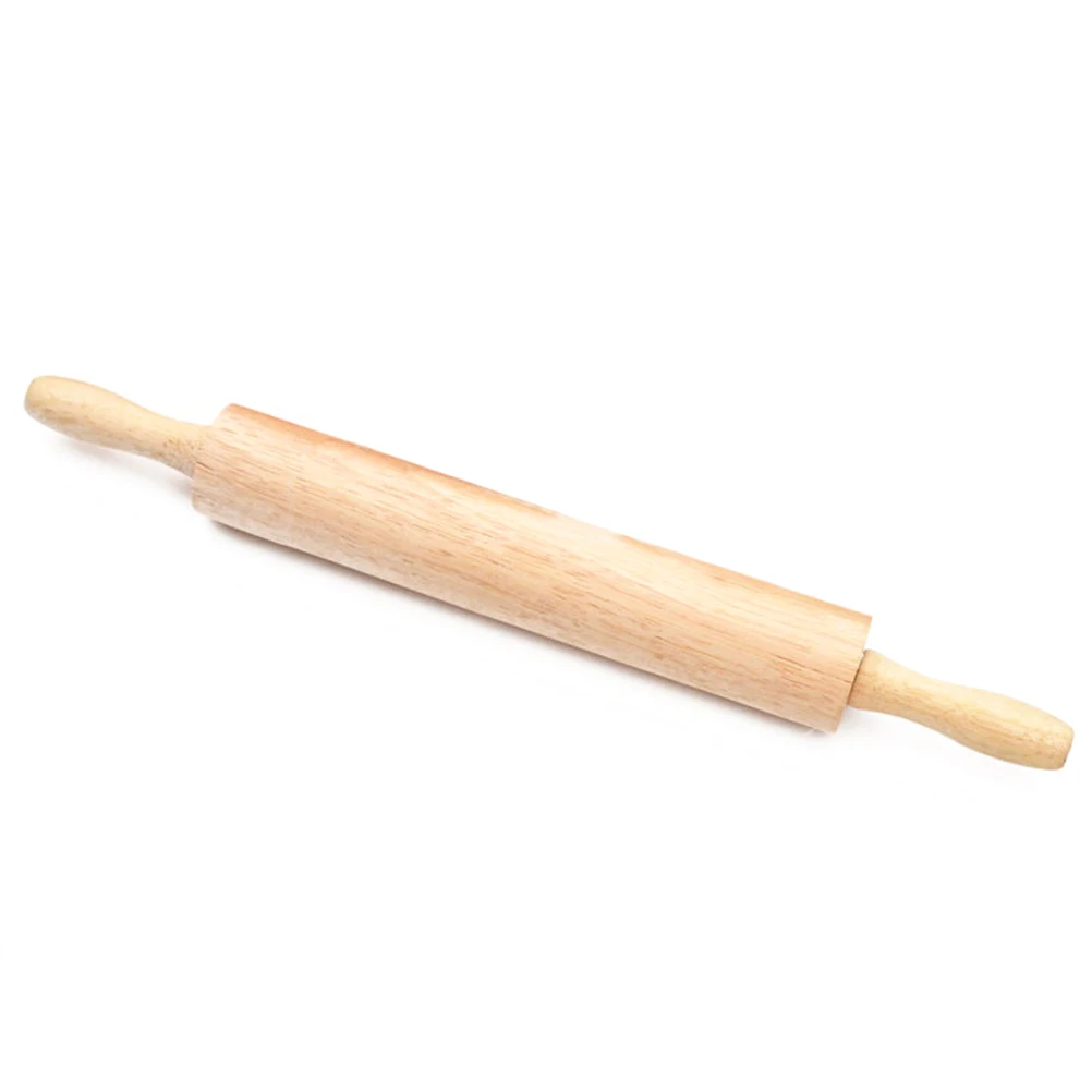 1pc 41cm Wooden Rolling Pin Smooth Solid Professional Baking Roller