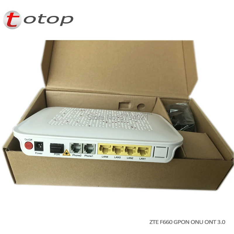 Бесплатная доставка 3 0 Версия zte ZXA10 F660 ONU/ONT с 1GE + 3FE 2 голос горшки WI FI 1USB английская