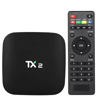 

TX2 Smart Android TV Box Android 6.0 Rockchip RK3229 Quad Core UHD 4K VP9 H.265 Mini PC 2GB / 16GB DLNA WiFi LAN HD Set-Top Box