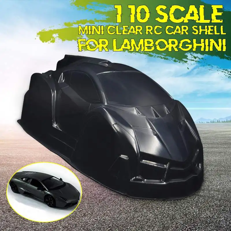 

1/10 1:10 185MM RC PVC Car Body Shell with Sticker 260mm Wheel Base Car Shell Transparent For Lamborghini