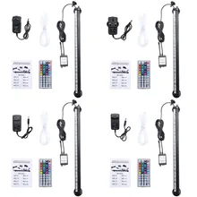 41 см 5050 RGB светодиодный свет аквариума с дистанционным аквариум погружной светильник Aquatic воздушный пузырь оксигенации лампы EU/US/UK/АС Plug
