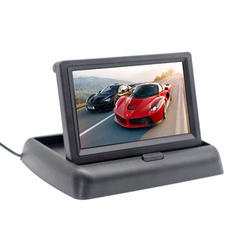 

4.3 Inch TFT LCD Car Monitor Foldable Monitor Display Rear View Monitor Parking System for Car Reverse Camera
