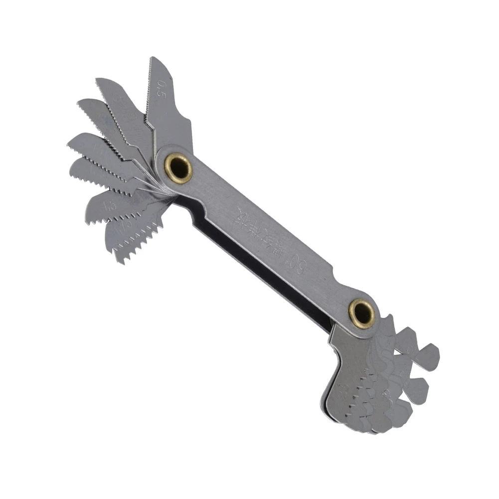 60 Degree Stainless Steel Screw Measuring Thread Pitch Gauge Whitworth Screw Thread Pitch Gauge