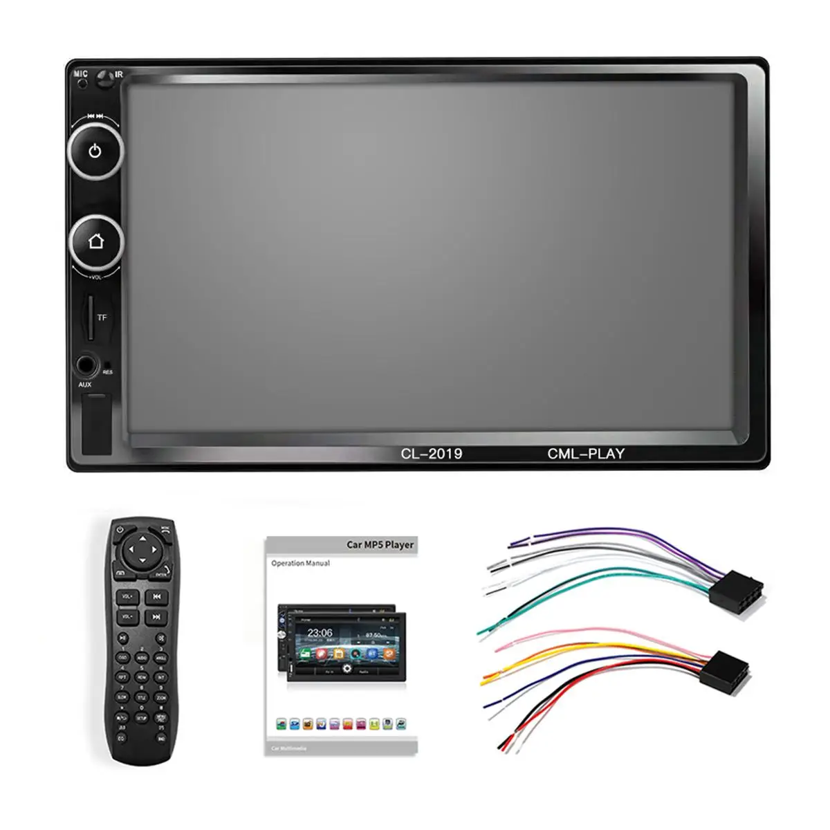

7'' bluetooth 2DIN Car Stereo Radio Touchable Mirror Link HD MP5 Player Hands Free Remote AUX FM USB Audio Car Multimedia Player