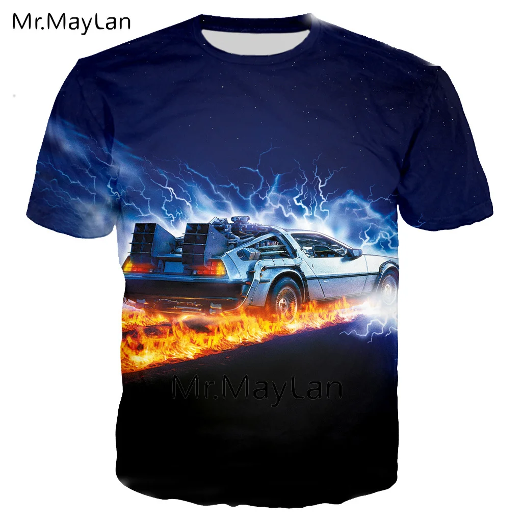 

Comedy Movie Back To THe Future 3D Print Time Machine Tshirt Men/women Hip Hop Streetwear T-shirts Tops Man Tee Shirt Clothing