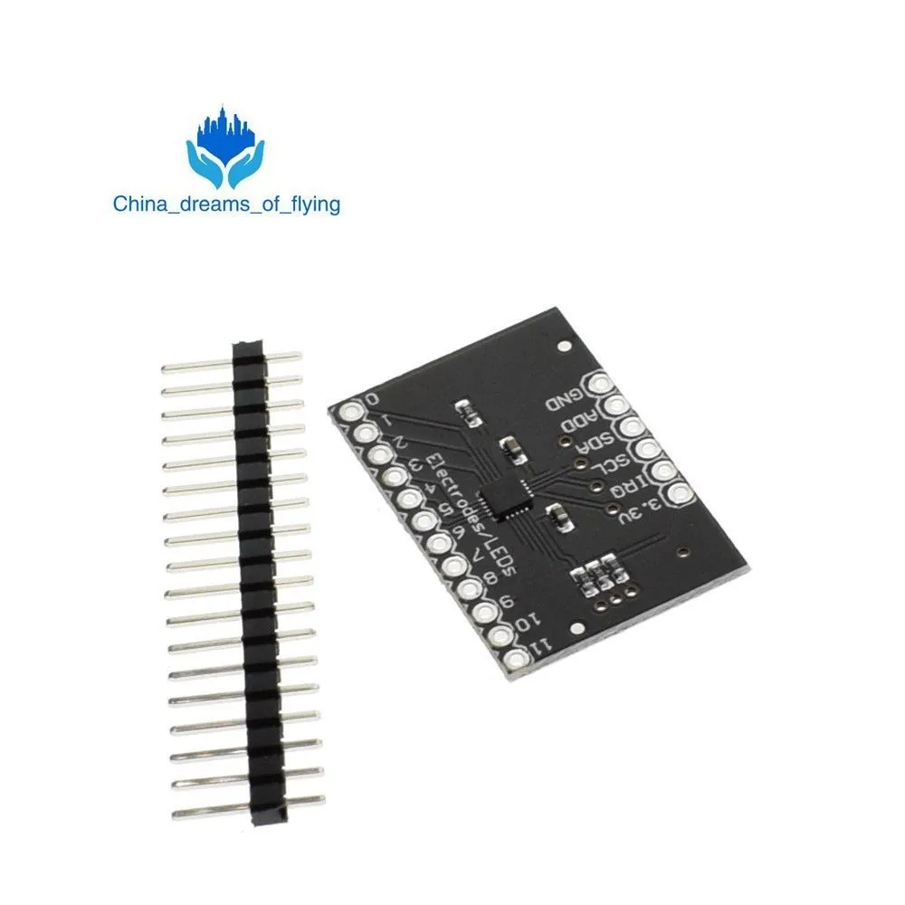 TZT MPR121 Breakout V12 емкостный сенсорный сенсор модуль контроллера I2C клавиатура