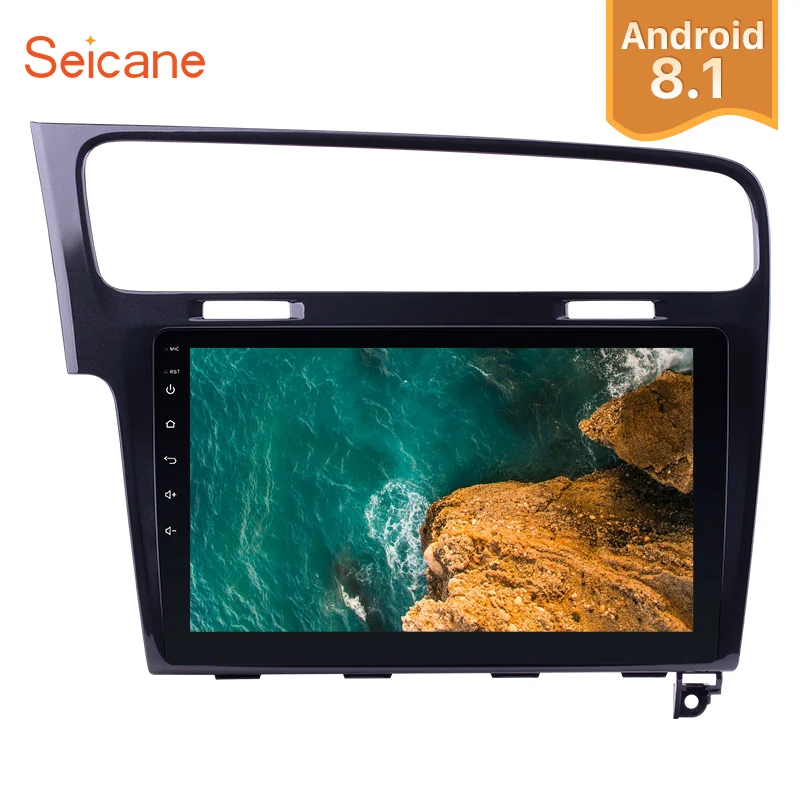 

Seicane Android 8.1 4-Core 10.1" Car Radio Head Unit GPS Navi Player For 2013 2014 2015 VW Volkswagen Golf 7 Support SWC Wifi
