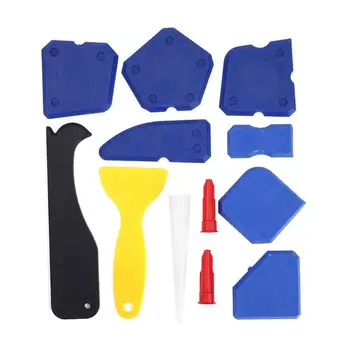 

12pcs Home Remover Caulk Finisher Sealant Smooth Scraper Grout Kit Tools