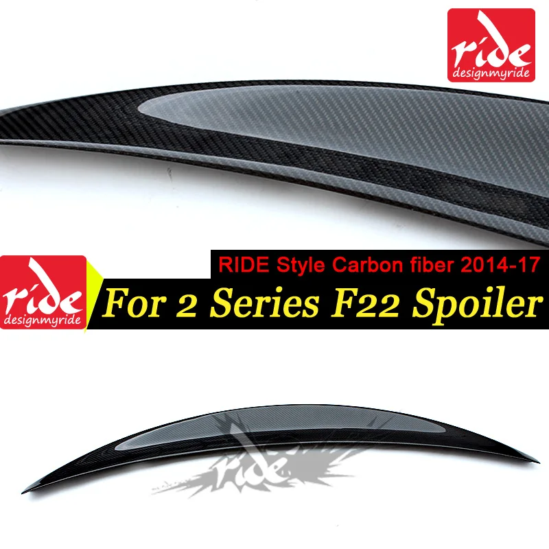 

For BMW F22 RIDE Style 3 Boxes Of Cars High-quality Carbon Fiber Rear Trunk Spoiler Wing Lip 2-Series 220i 228i 230i 235 2014-17