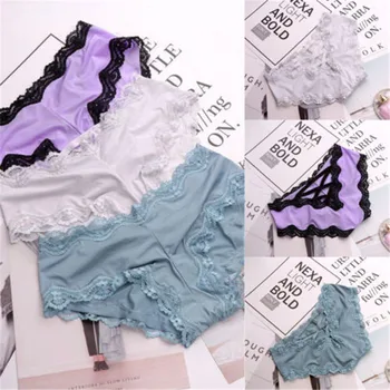 

Sexy Lace Briefs Women Swimsuit Cozy Lingerie Tempting Underpants Cotton Low Waist Cute Panties Teenage Girl Underwear Swimwear