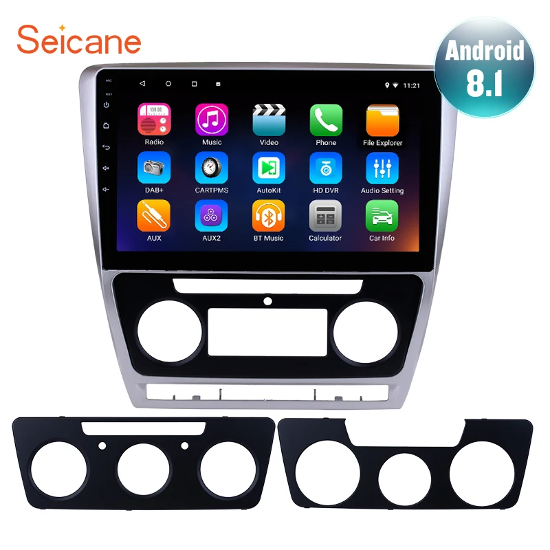 

Seicane Android 9.0 10.1 inch Car Multimedia Player for 2007-2013 2014 SKODA Octavia GPS Head unit Radio support TPMS OBDII