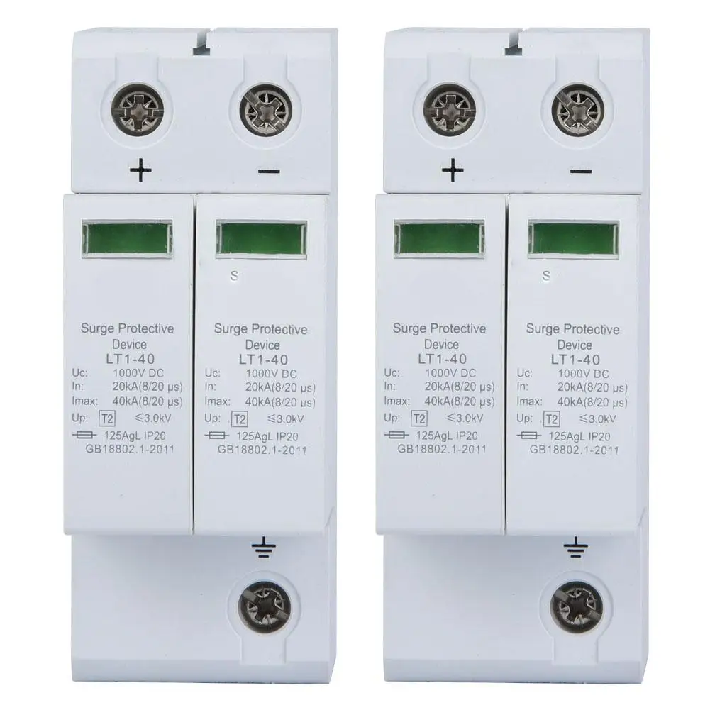 

2P Surge Protective Device DC Photovoltaic Protector Low-voltage Arrester Tool Professional