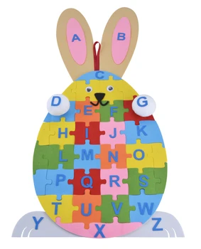 

Easter Craft Kit Rabbit Eggs Handmade Craft Kit Easter Handmade Kit Craft Ornament Kit with Hanging Rope