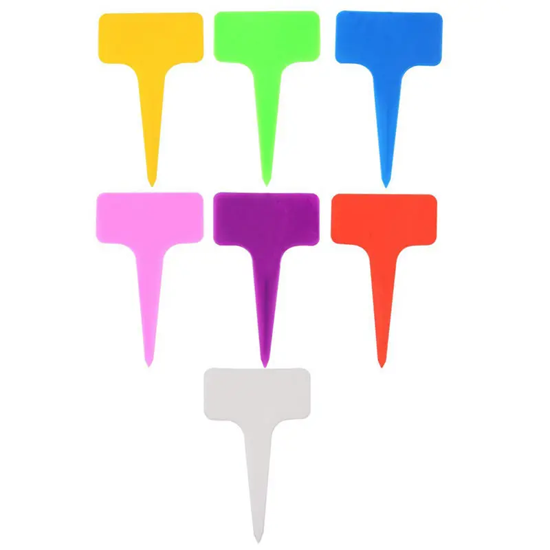 

opening promotion-350 PCS 2.36 inch x 4 inch T-type Reusable Plastic Garden Labels Plant Labels Tags Markers