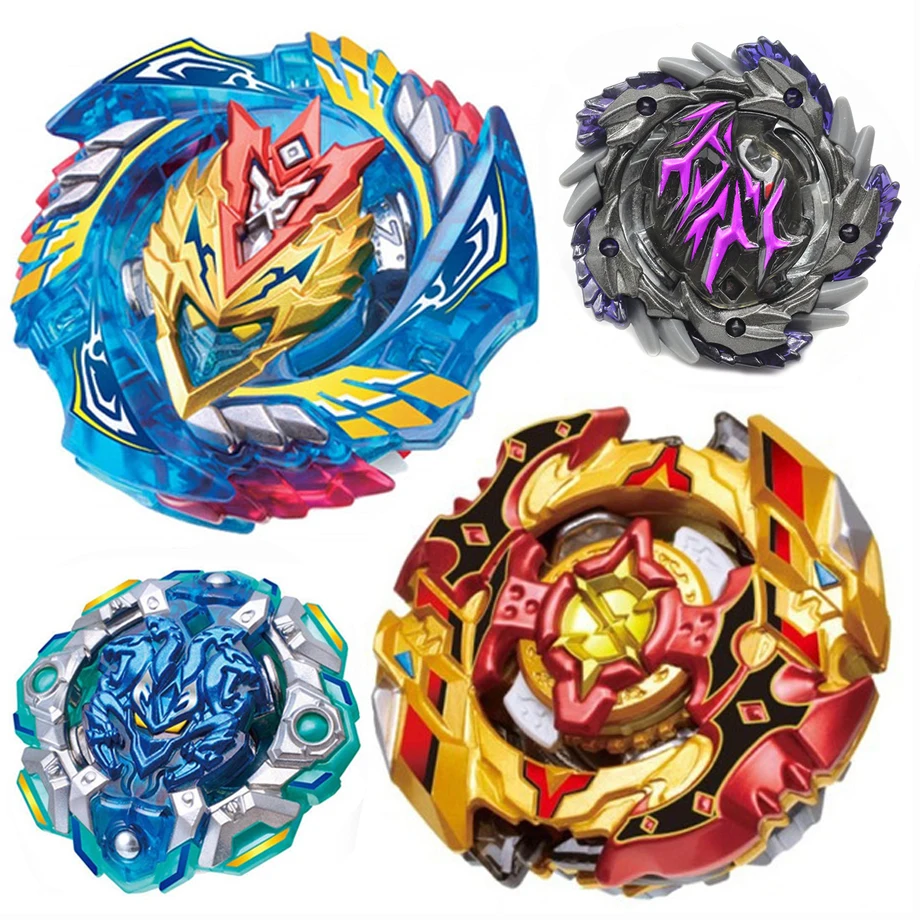 

12pcs Beyblade Burst B-127 B-128 B-122 B-00 Toupie Bayblade bursts Metal Fusion God Spinning Top Bey Blade Blades Toy Gold