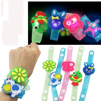

Cartoon Kids Wrist Luminous Toys Light-up Flash Hand Take Dance Party Dinner Party Stress Relief Toy Child Birthday Girls Gift