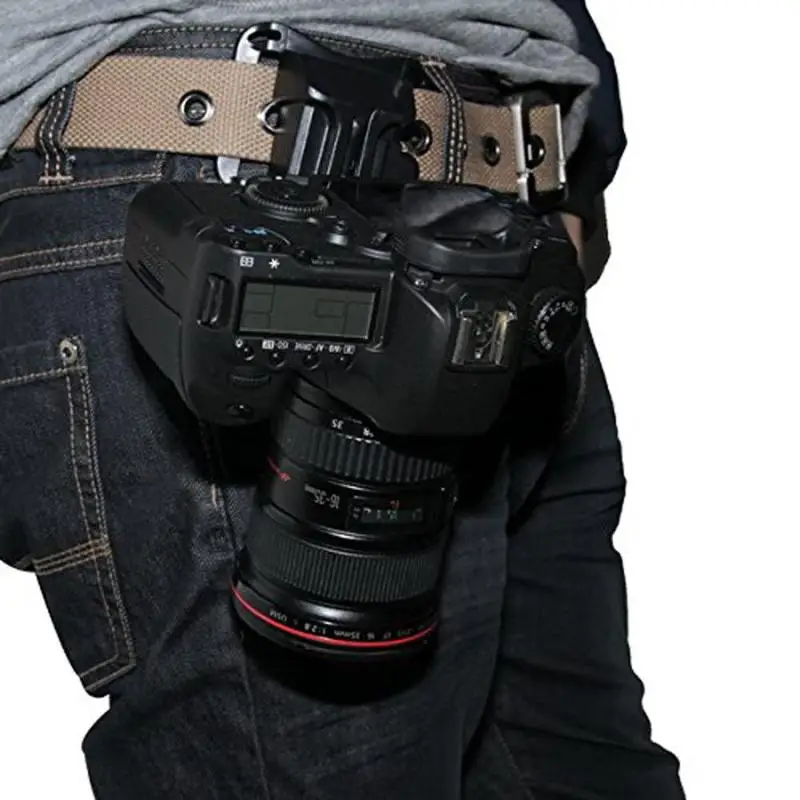 Быстрая загрузка вешалка для кобуры Пояс Пряжка Кнопка Крепление зажим DSLR