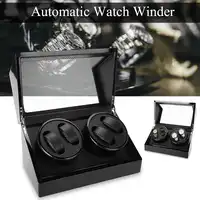 High Quality Mechanical Watch Rotation Winder for 4 Automatic Watches winder Holder Storage Display Case Box organizer
