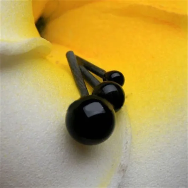 100 Pcs/bag Glass Eyes 2mm / 3mm / 4mm Needle Felting Bears Dog Cat Plush Stuff Animals Dolls DIY Black Eyes Dolls Accessories 6