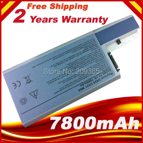 Сменный аккумулятор для ноутбука Dell Latitude D531 D531N D820 D830 Precision M65 M4300 9 ячеек 7800 мАч |