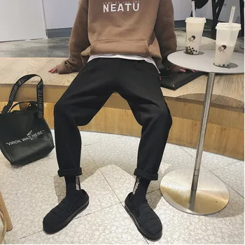 

2019 The New Listing Spring And Summer Fashion Trend Korean Couple Leisure Harajuku Cotton Sweatpants Joggers Streetwear