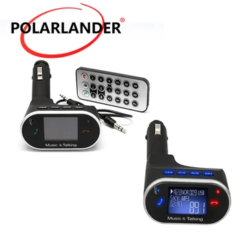 

New Bluetooth Handsfree CarKit Bluetooth FM Transmitter MP3 Player Car Kit Charger For Smart Phone