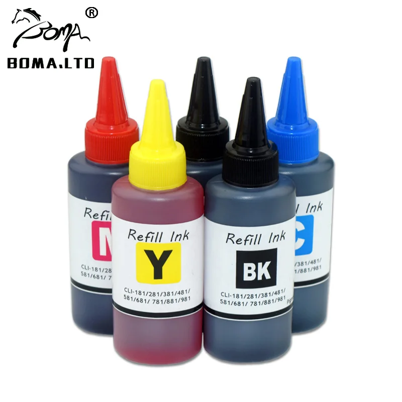 Чернила для картриджей Canon PIXMA TS8250 TS8251 TS8252 TS9150 TS9155 BOMA.LTD PGI 580 CLI 581 PGI-580 PGI580 |