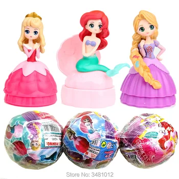 

3pcs lol Princess Dolls Egg Ball bebek serie 3 doll Snow White Cinderella Cake Topper Baby Kids toys for Girls Children Birthday