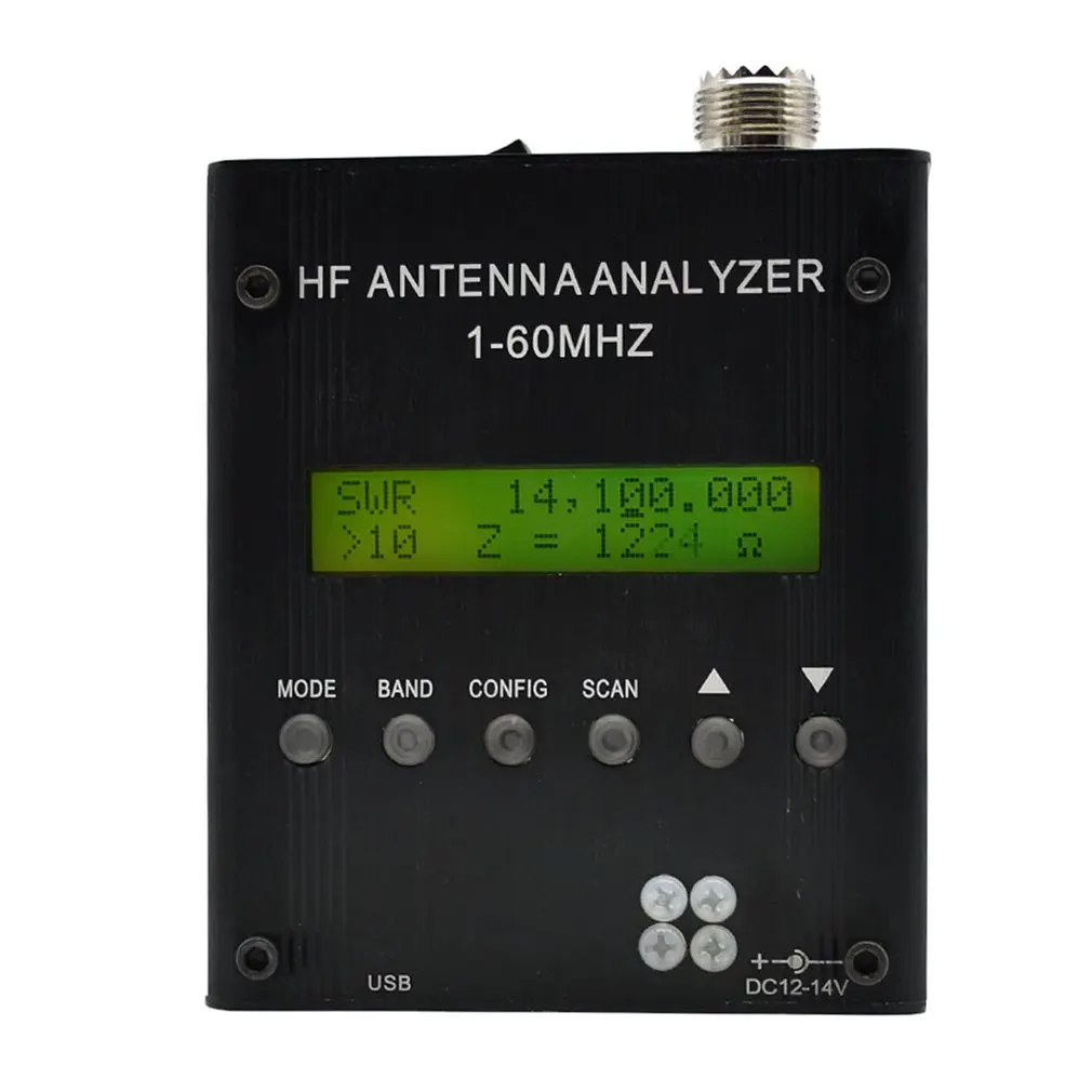 

MR300 Antenna Analyzer Acogedor MR300 Digital Shortwave Antenna Analyzer Meter Tester 1-60M For Ham Radio for Standing Wave