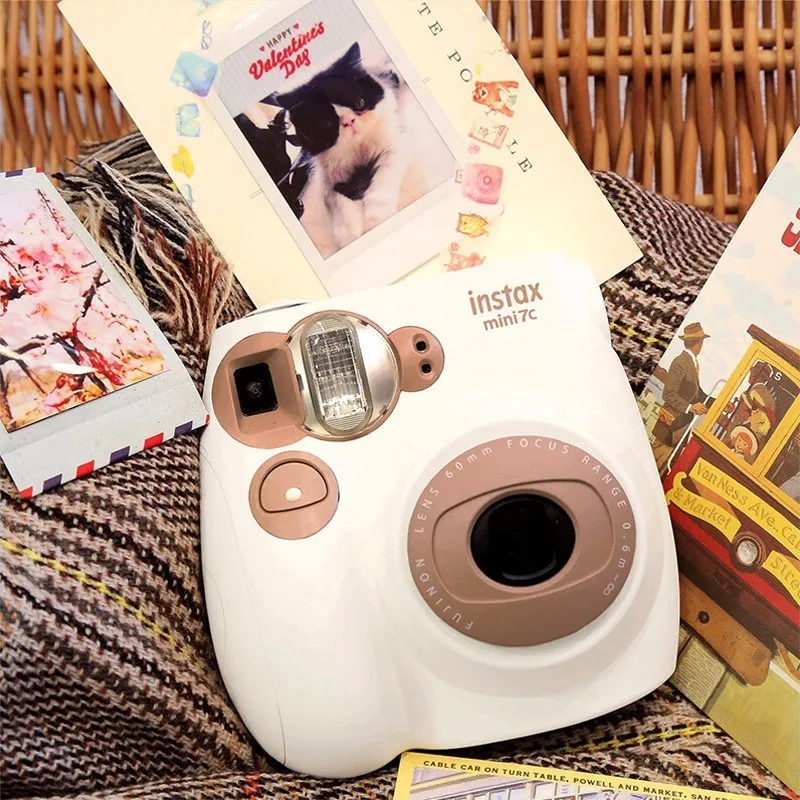  New Genuine Fujifilm Instax Mini 7C 7S Camera 6 Colors On Sale White Pink Blue Instant Printing Pho