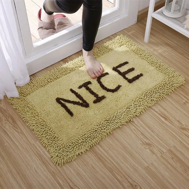 45X70 см Впитывающий Коврик для ванной комнаты коврик с буквами мохнатый коврик для ванной набор кухонных дверей ковер для нескользящий, для туалета