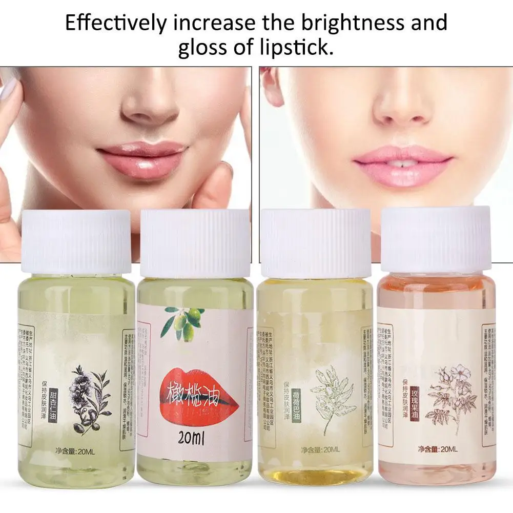 

20ML Natural Plant Oil Base Oil For Women Homemade DIY Lipstick Material Moisturizing Nourishing Lipbalm Base Oil Lip Care