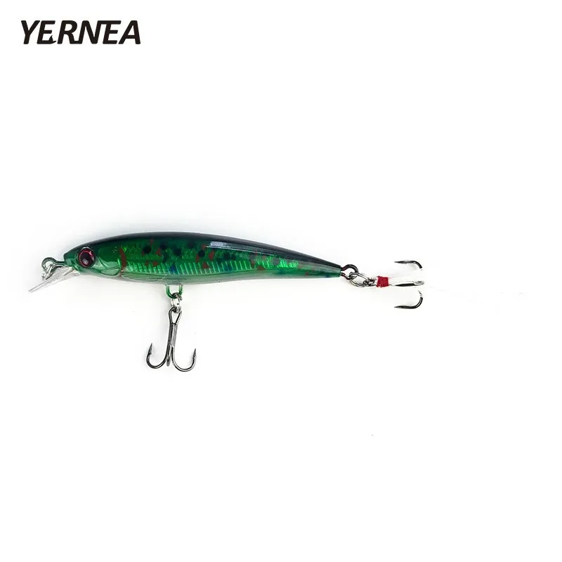 

Yernea 1pcs Fishing Lures Floating Minnow Fishing Lure 10 Colors High Quality Hooks Wobblers Crankbait Artificial Bait 3D Eyes