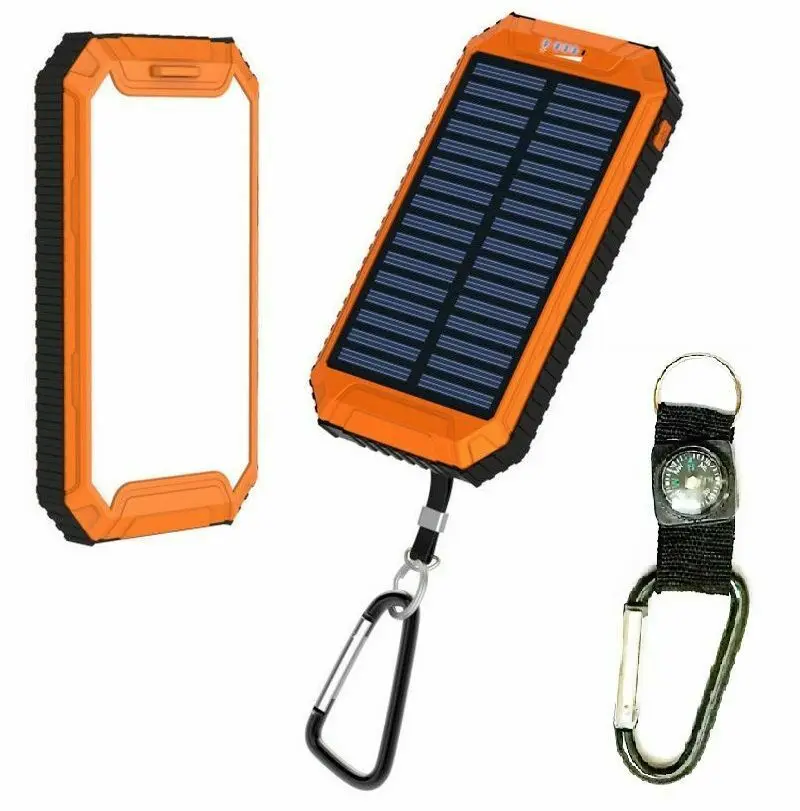 Power bank 500000 mAh Водонепроницаемая двойная USB переносная солнечная батарея зарядное