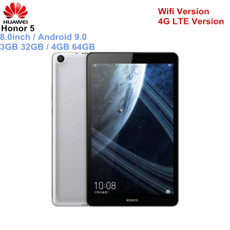 

HUAWEI Honor 5 Tablets 8.0 Inch Phablet Android 9.0 Hisilicon Kirin 710 Octa Core 1.7GHz 3GB 32GB/64GB 8.0MP Fingerprint ID PC