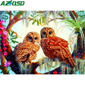 

AZQSD Diamond Painting Animals Cross Stitch Bird Diamond Mosaic Full Layout Home Decoration Diamond Mosaic Picture Beading Gift