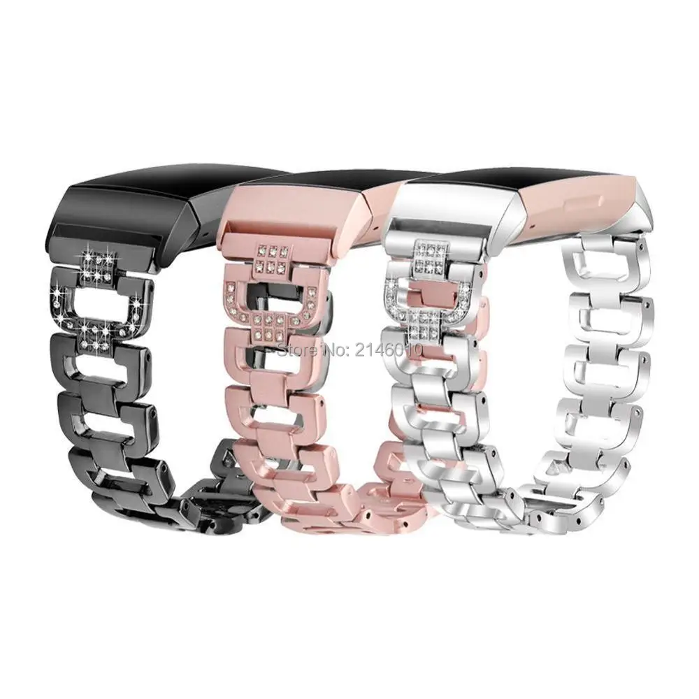

Replacement For Fitbit Charge 3 Stainless Steel Watch Band Metal Strap Bracelet