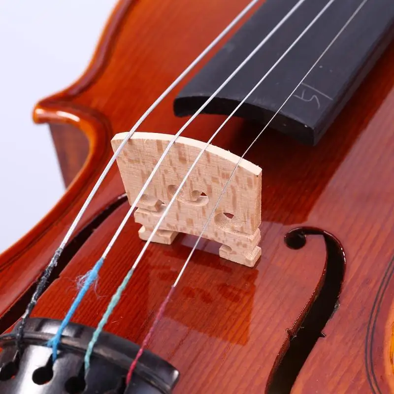 

Wood Acoustic Violin Bridge Maple hardwood Pattern Violin Code Musical Instrument Accessory 4/4 3/4 1/2 1/16 1/8 Violin