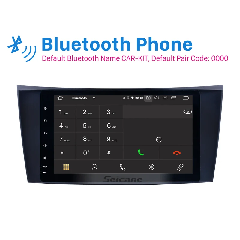 Seicane 8 дюймов Android 9,0 радио ips полный экран gps Автомобильный мультимедийный плеер для 2002-2008 Mercedes Benz E W211 E200 E220 E230