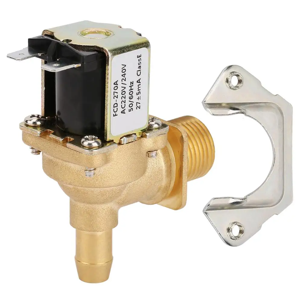 Электромагнитный клапан AC220V латунь Электрический электромагнитный клапан Магнитный N/C для воды входной переключатель электрический магнитный клапан