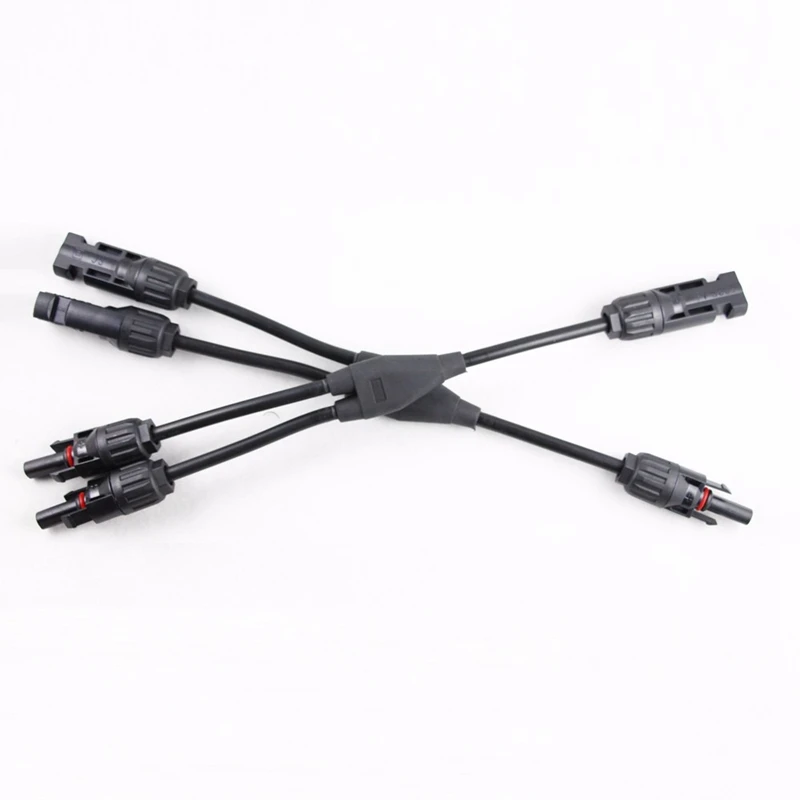 CLAITE MC4Y-B2 панель солнечных батарей кабель 1 до 2 MC4 разъемы M-FF F-MM кабель MC4 панели солнечных батарей Y адаптер разъем