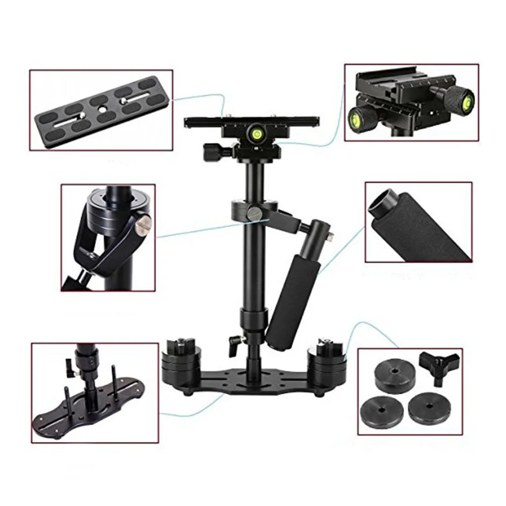 

Durable Camcorder Camera Stabilizer Holder Handheld Aluminum Alloy Adjustable Photographic Equipment