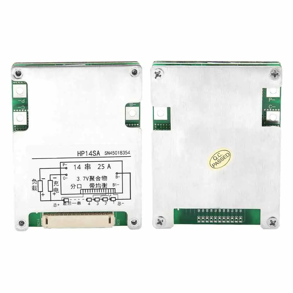 14S 48V 25A/30A/40A плата батареи баланс заряда с алюминиевым радиатором|Детали и
