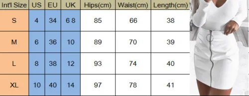 Женская модная сексуальная высокая талия круглая молния блестящая юбка из искусственной кожи Мини Короткая юбка-карандаш Повседневная однотонная белая юбка