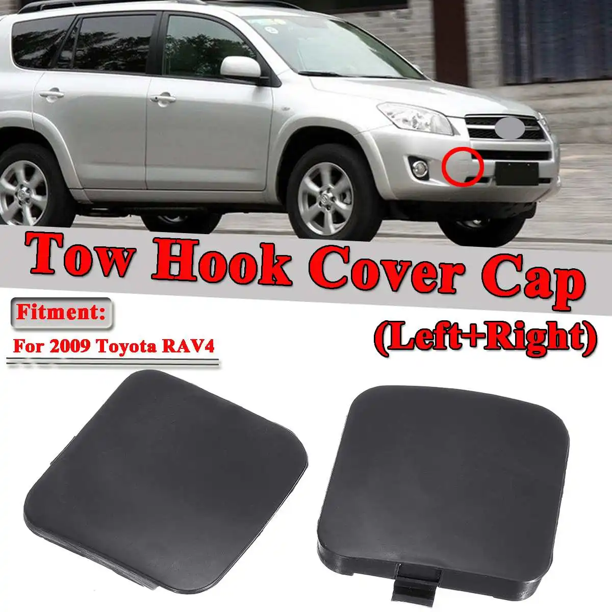 2009 Toyota Rav4 Front Bumper Tow Hook Cover