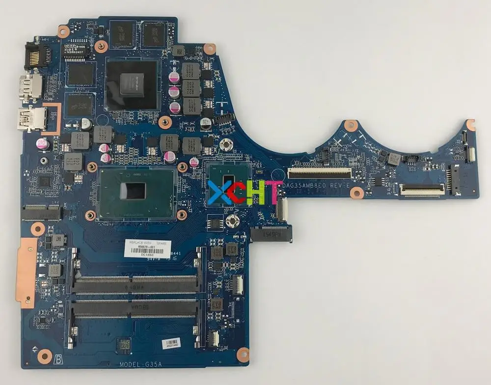

856678-601 856678-001 960M/4GB w i7-6700HQ CPU DAG35AMB8E0 for HP Notebook 15-bc 15-AX Series 15T-BC000 15T-AX000 PC Motherboard